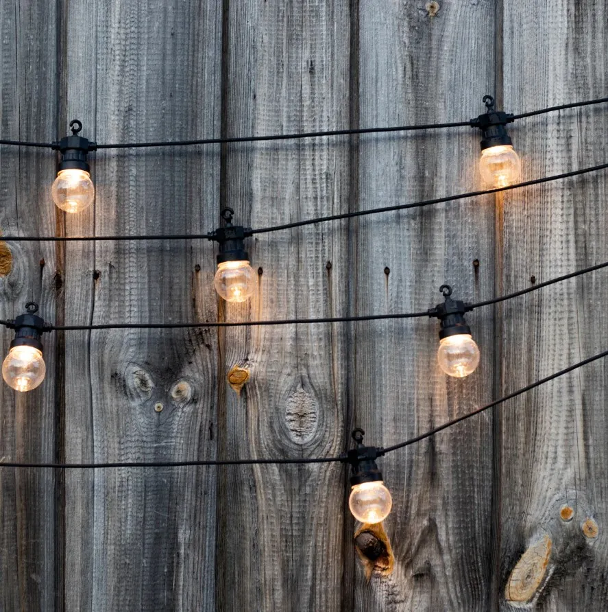 Outdoor Decorative Bulb Golfball Lamp E27 Glass 2W 4W G45 LED Filament Bulb