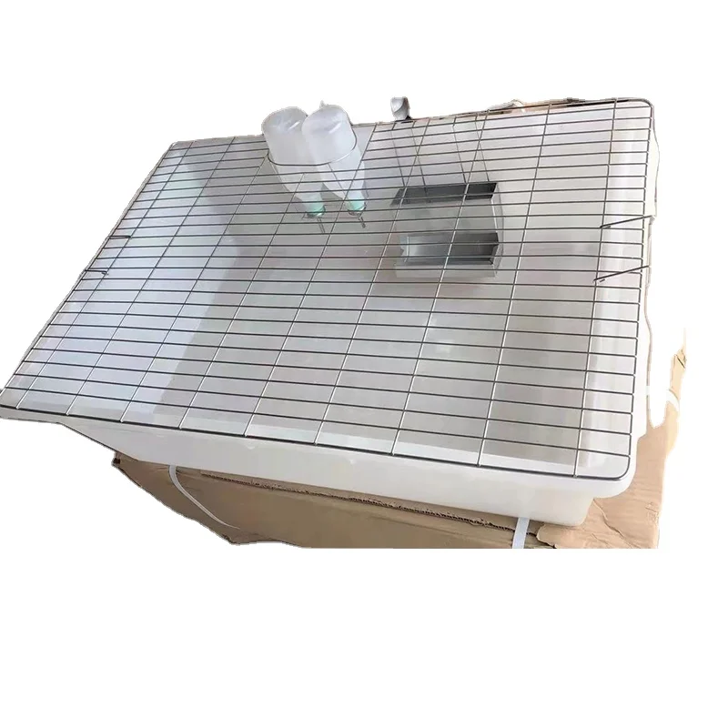 Lab Guinea Pig Cage PP Material Rodent Feed Mouse Rat Group Breeding Tub with Laboratory Cage Bottle