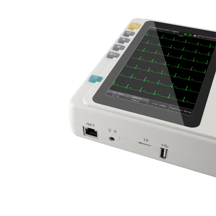 Hospital Color Display ECG 12 Lead ECG Portable Machine Portable ECG Machine EKG Monitor 3 Channel 12 Leads Handheld