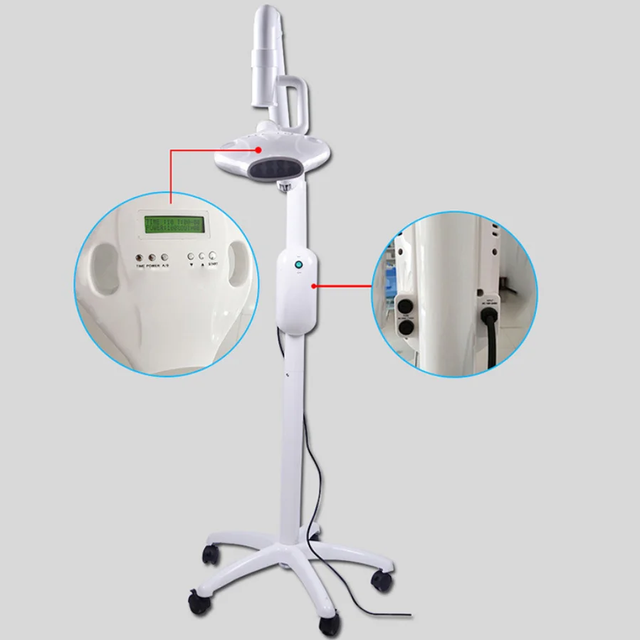 Aligan other dental equipments supply laser bleaching oral care device 8 LED cold lamp teeth whitening machine