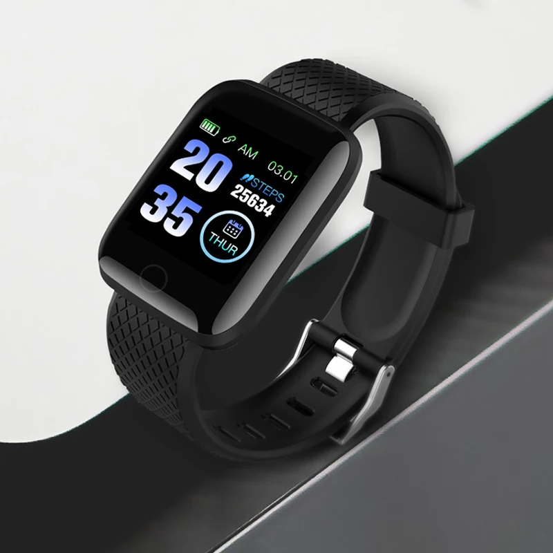 Smart Watches 116 Plus Heart Rate Monitor Watch Smart Wristband Sports Pedometer Smart Band Waterproof Smartwatch