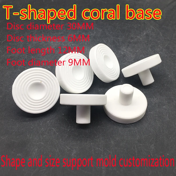 
T-shaped SPS Coral Fragment Base Fragment Base Button Base Bone Coral Base Breeding Stand Coral Tray Factory 