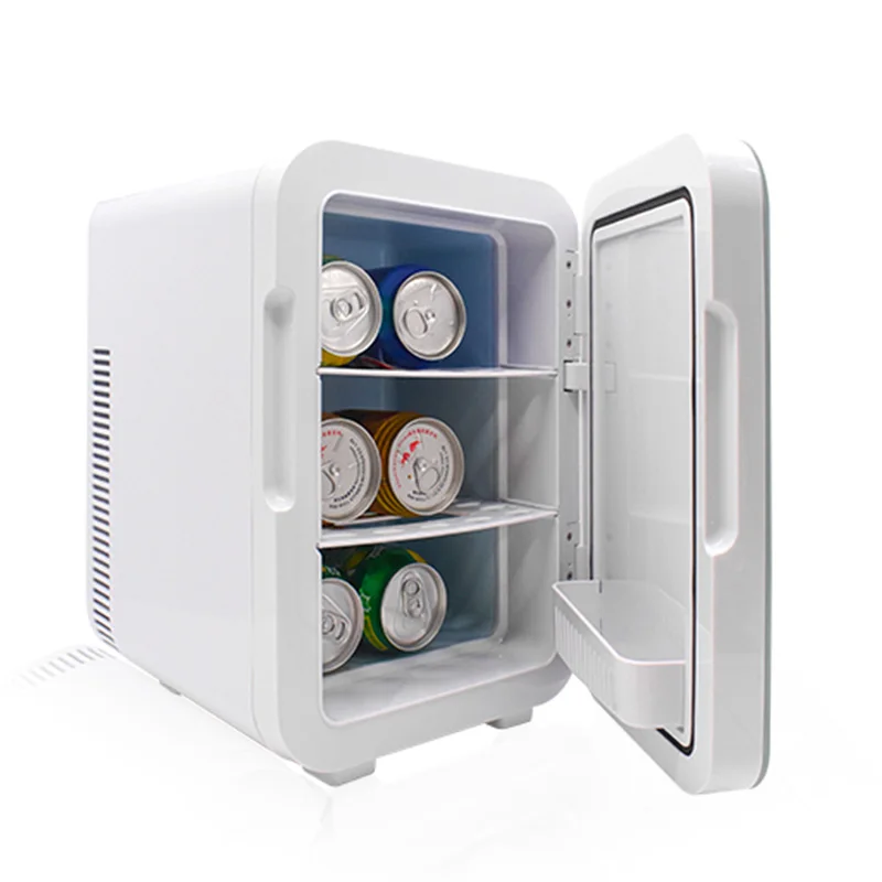 amazon hot selling 10L Car Refrigerator Mini Fridge Cosmetic 12V Mini Coolers Portable Car Fridge double peltier