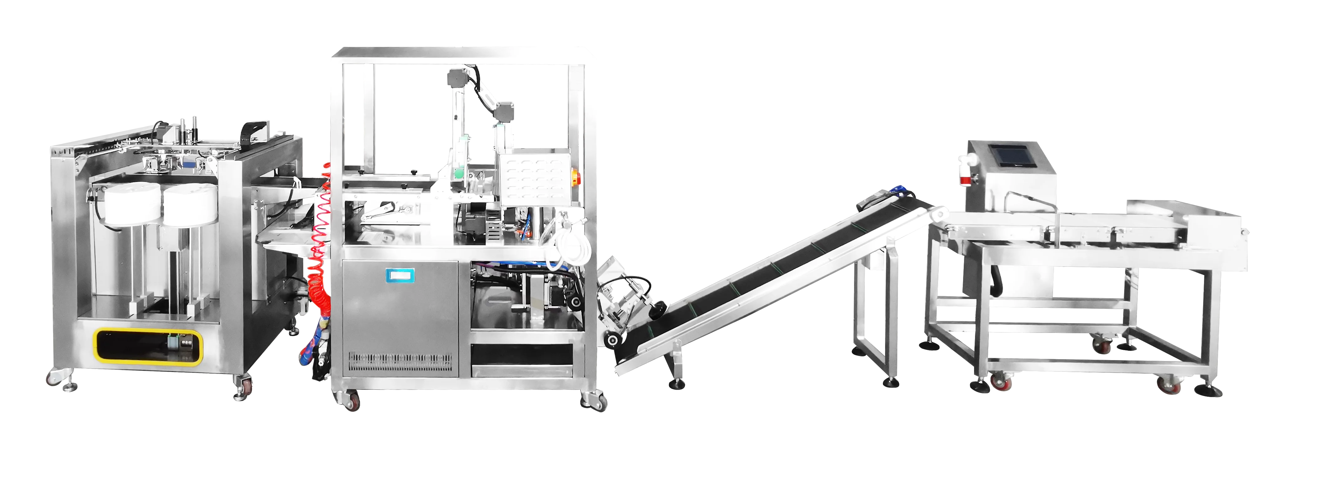 
Pouch weighing and packaging machine full auto face mask pack line machinery 