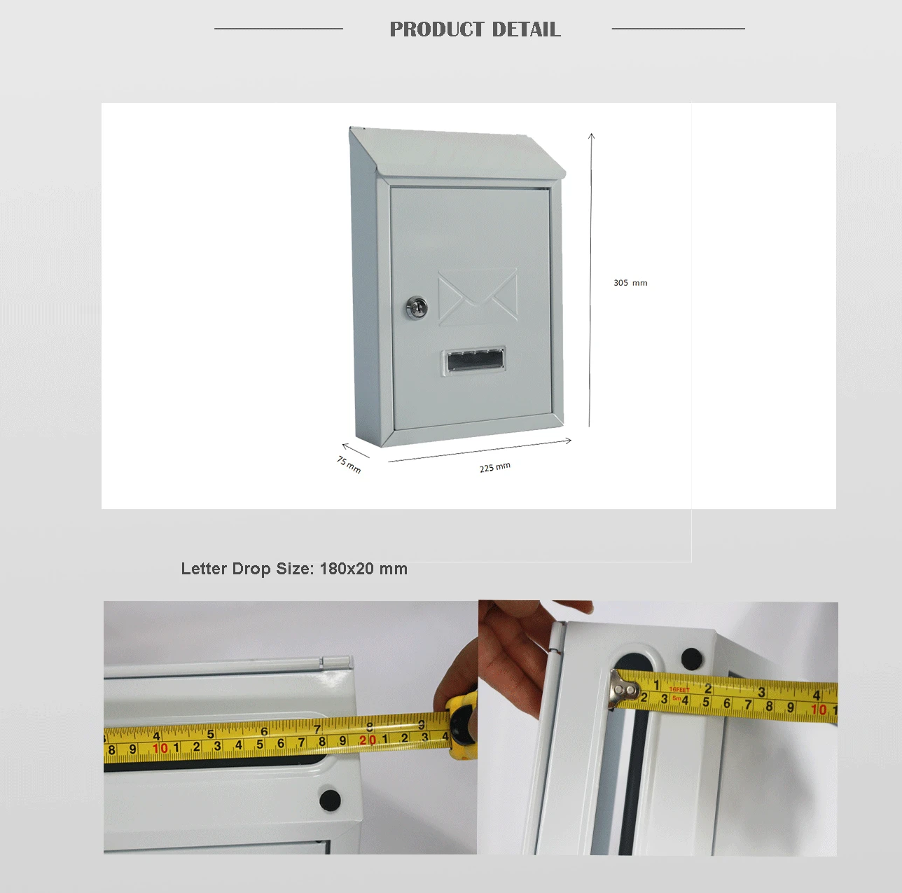 
Hot selling Aluminium wholesale high quality letterbox mailbox 