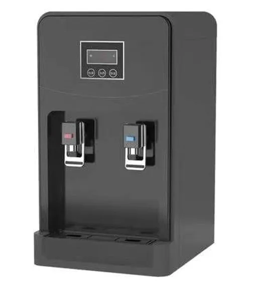desktop 5 stage ro system drinking hot and cold water dispenser with ice maker
