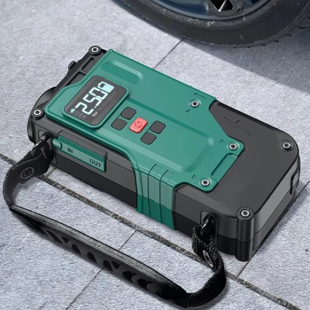 6000mAh Portable Air Compressor Tire Inflator  with LED Light 150PSI Air Pump for Car Tires