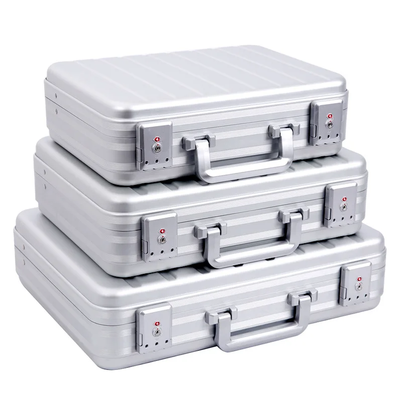 WERTUST Luxury magnesium Aluminum suitcase Attache Case Hard-Sided Aluminum Laptop Case Aluminum Briefcase