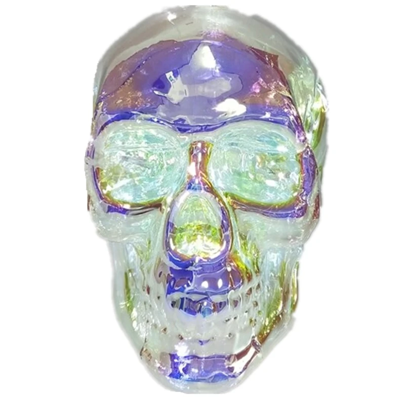 2021 iridescence Factory sale various party holiday eid halloween effect skull for home decoration