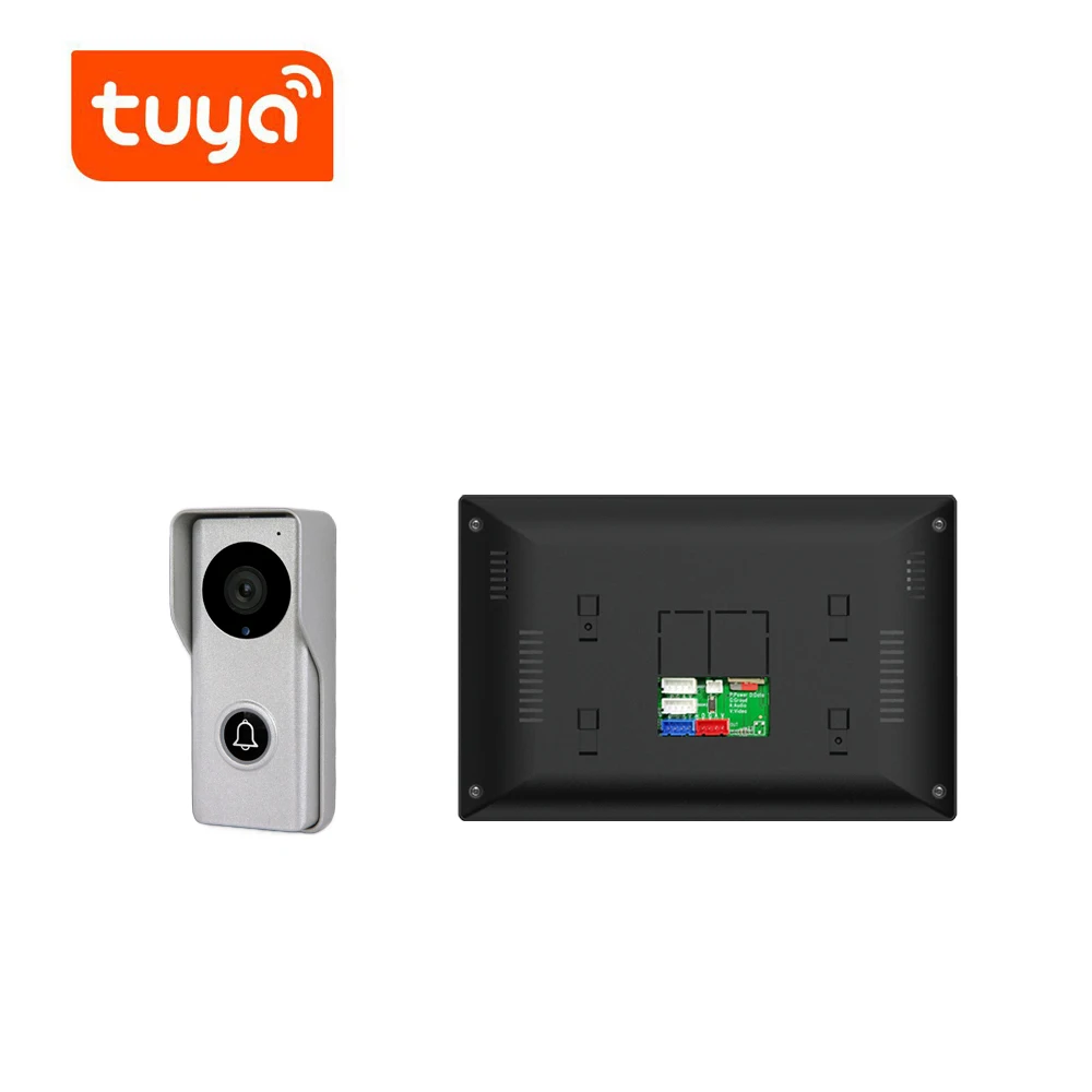 Smart ring video doorbell Tuya wifi AHD intercom system support tuya smart life unlock/monitor/intercom for home security
