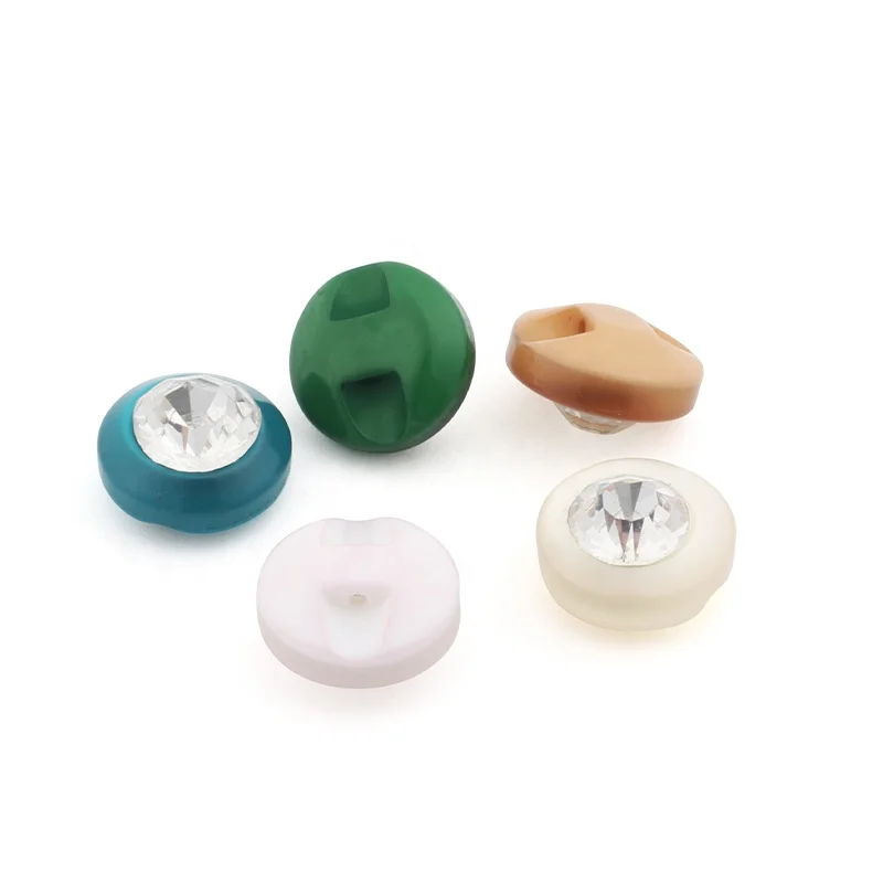 Wholesale Sewing Colorful Round Shirt Rhinestone Starfish Buttons For Women Clothing