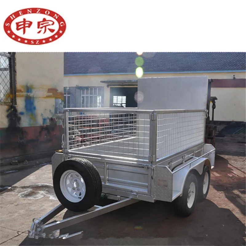car ransporter tandem axle livestock trailer small cattle traile of tilting type for sale