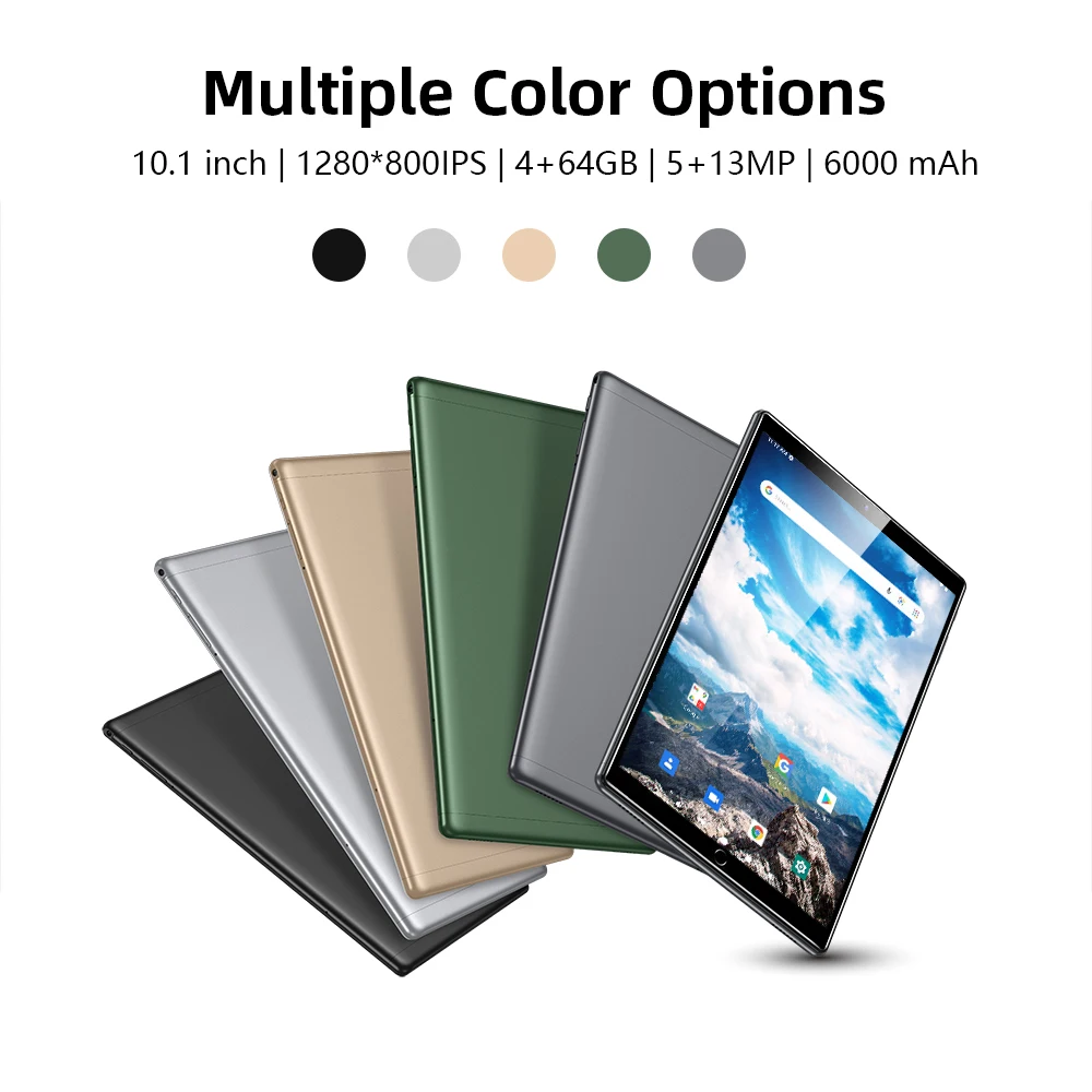 Cheapest OEM 64GB ROM android tablet 10 inch 1280x800IPS 6000 mah battery wifi HD tablet