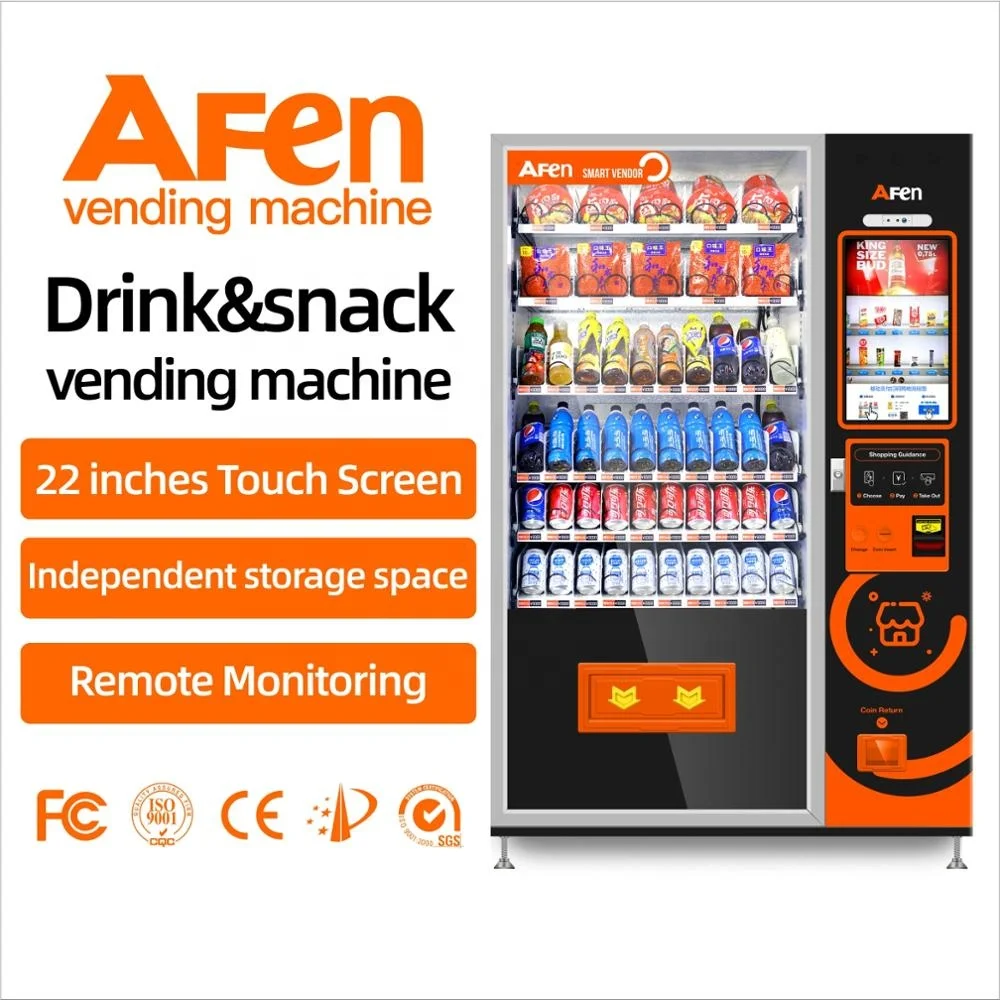  AFEN hot sell automatic snack drink smart cheap combo baverage vending