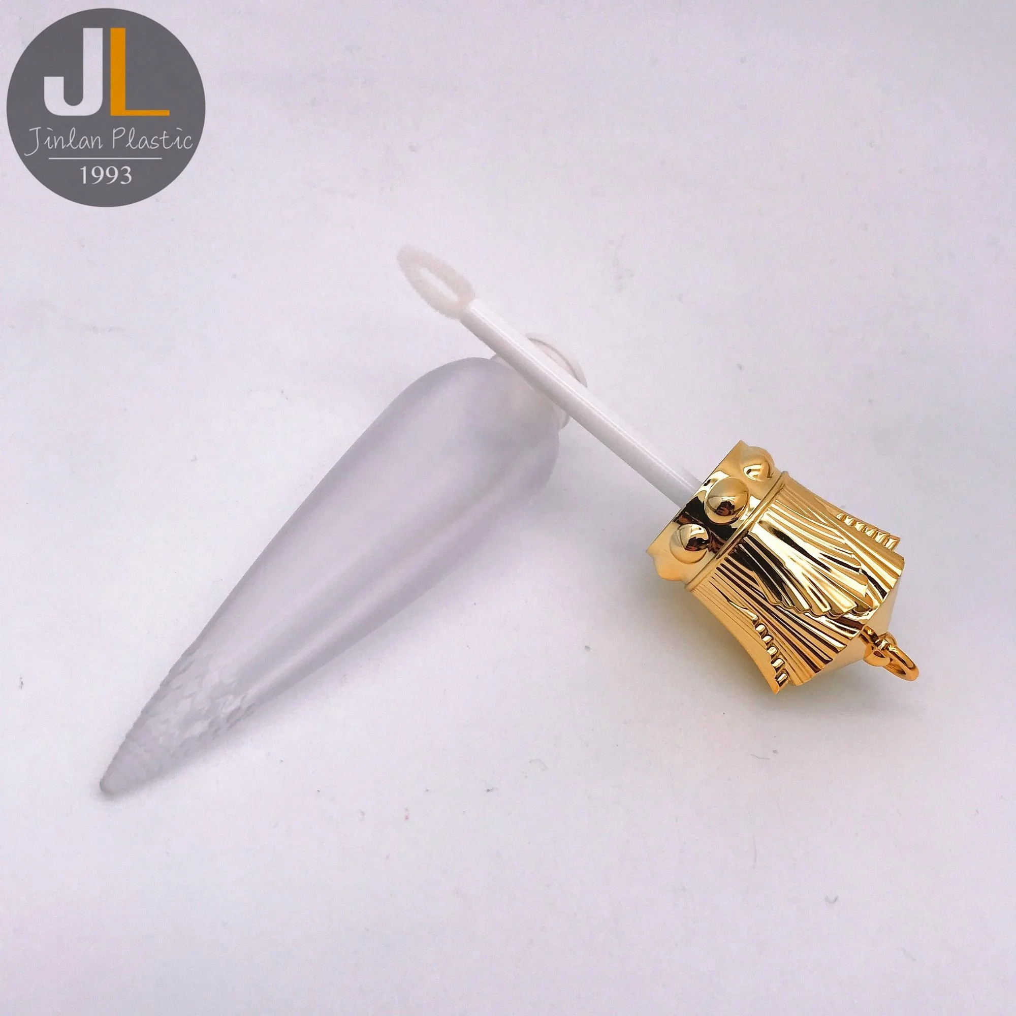 Luxury Transparent Rose Gold Crown Shape Lip Gloss Tubes with Wands