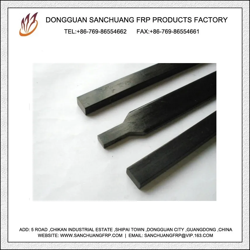 Donguan Sanchuag Custom High Strength FRP  Fiberglass Reinforced Plastic Flat Bar and Strips