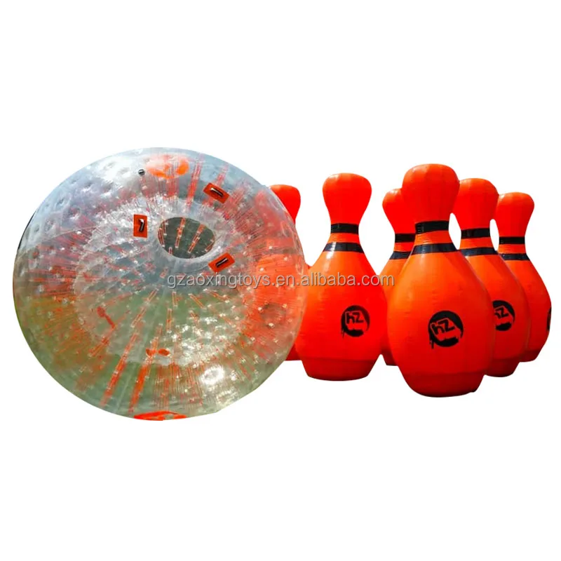 Inflatable Human Zorb Bowling,Outdoor Large Grassland Bowling Balls Sports Games For Adults