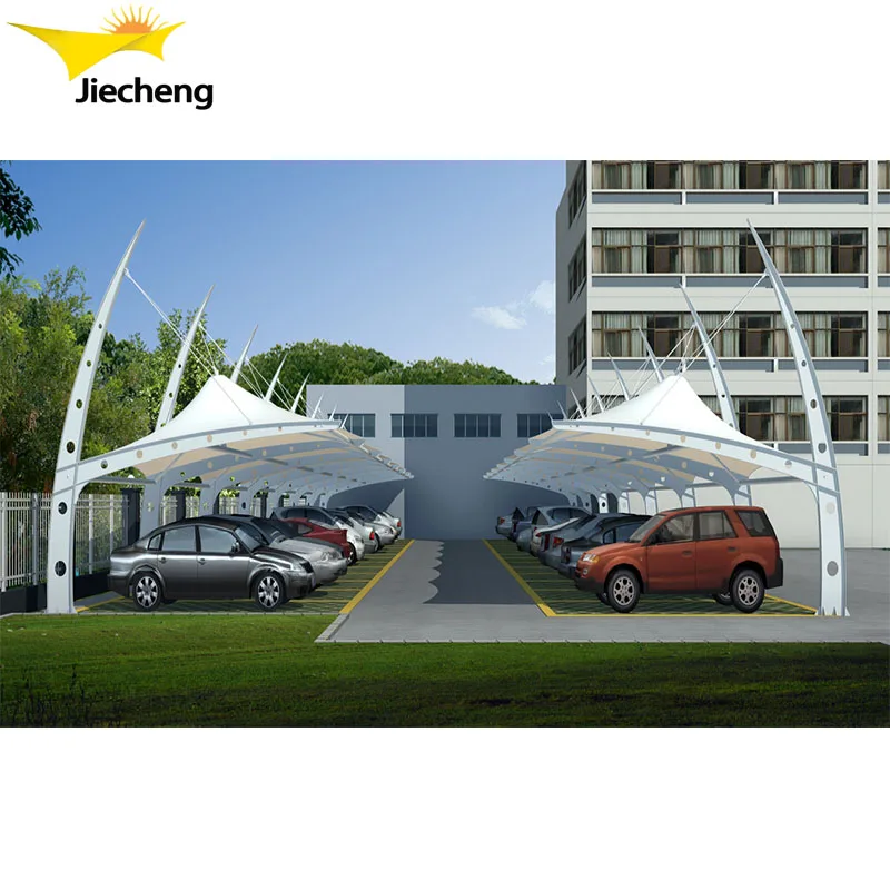 Discount waterproof shed parking canopy pvdf roof designs sun shade car port garage outdoor metal frame carport for car parking