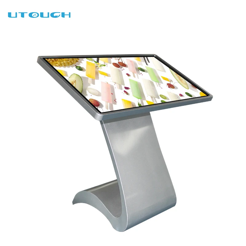 32 inch infrared & capacitive screen wifi network media player vertical touch screen display mall kiosk