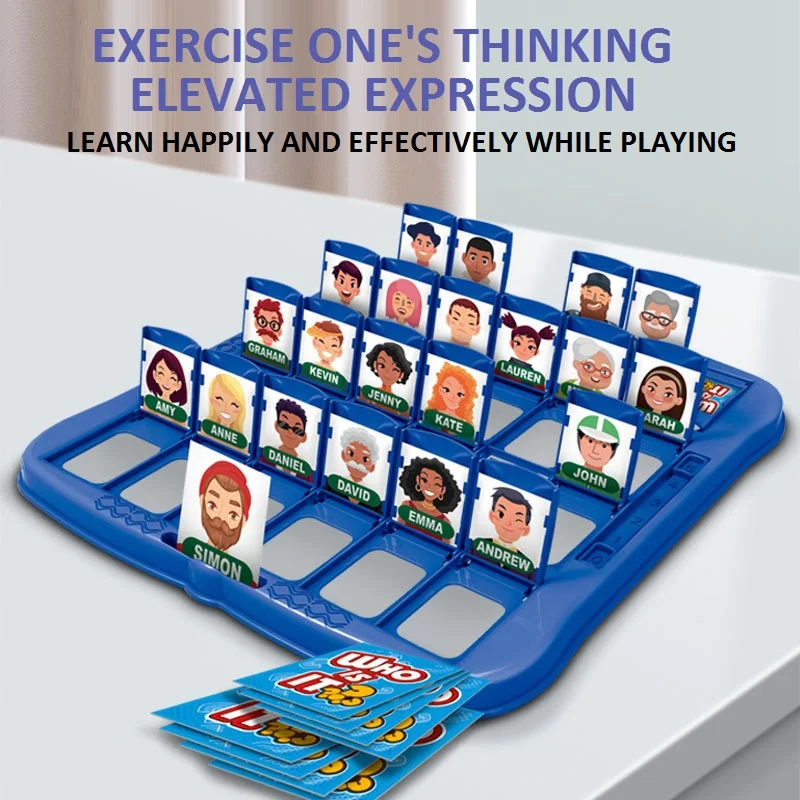 KSF Hot Sell Table Game Guess Who Kid Fun Play Guess Who Is It Table Toys And Games Set 2 Players Children Toys