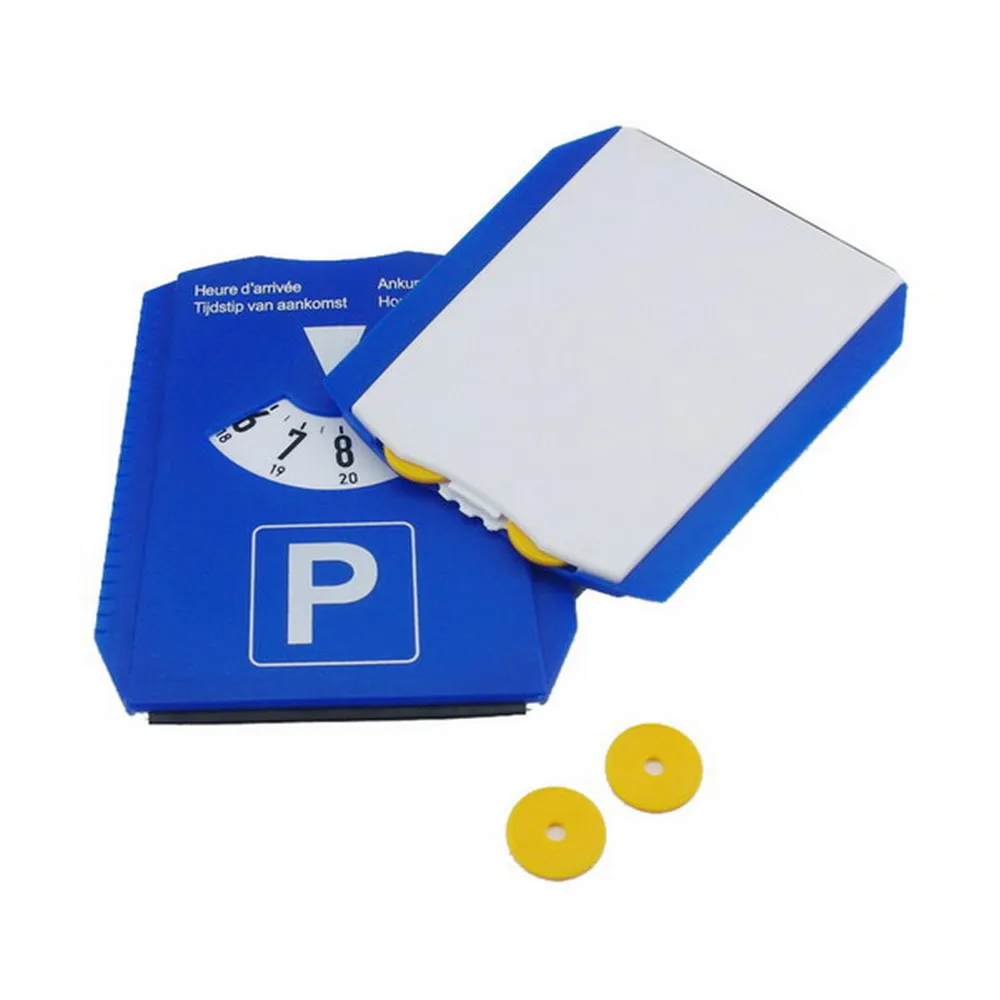 Custom logo wholesale blue plastic car parking disk timer disc Germany