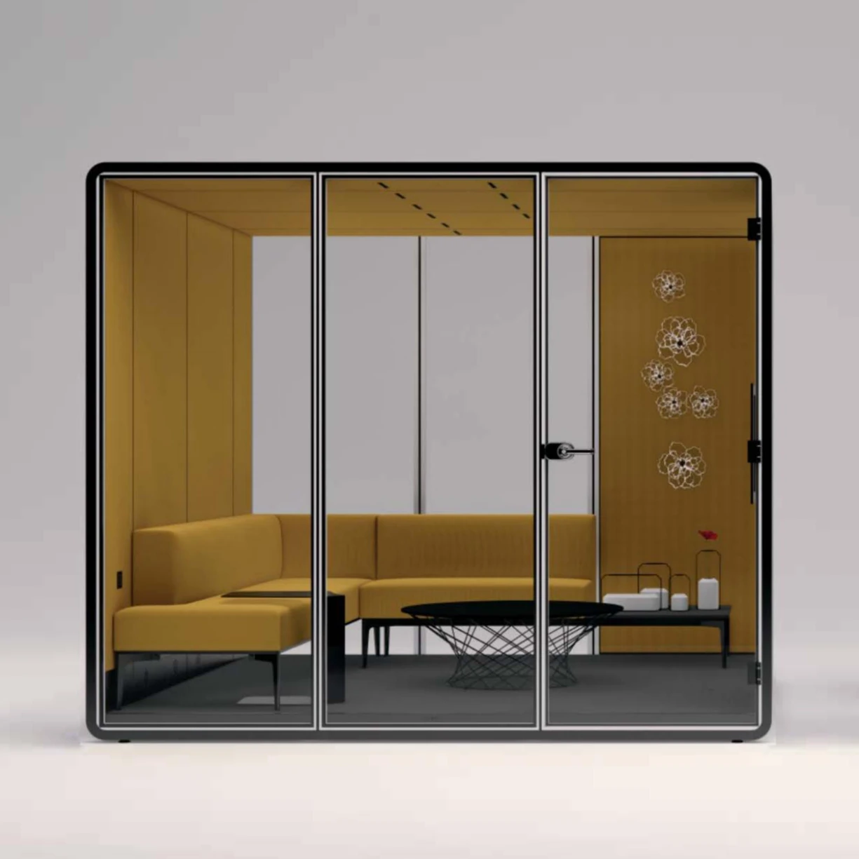 Качественная офисная телефонная будка для встреч сиденье с центральным столом акустическая подставка космическая комната