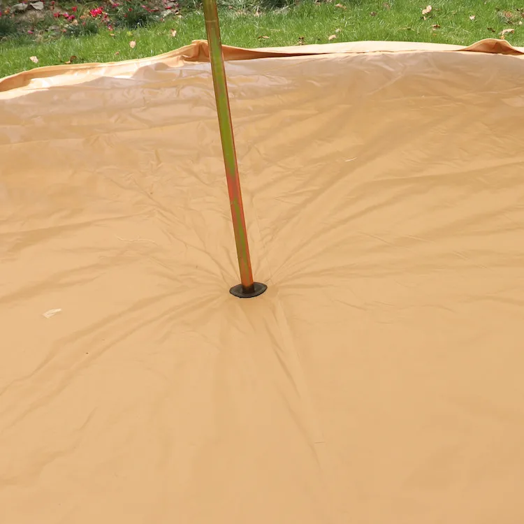 2023 New Style Yurt Mongolian Luxury Glamping Cotton Canvas Bell Tent 5M Camping Outdoor