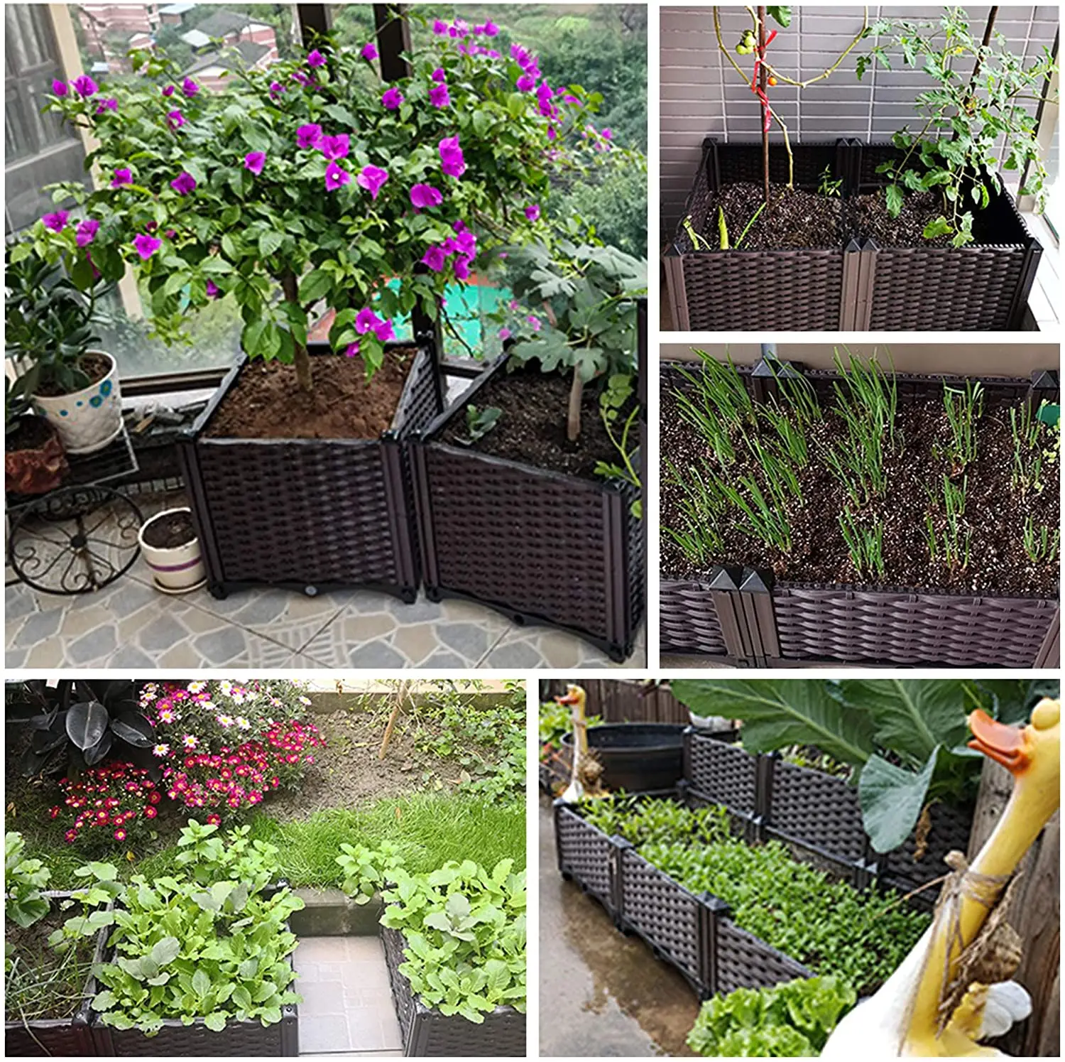 New Hot Selling Products  Durable Plastic Elevated Garden Raised Bed Large Planting Box for  Flowers, Vegetables, Fruits