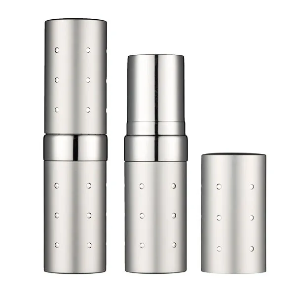 HUIHO  New Beautiful Aluminum Metal Lipstick Tube Empty Cosmetic Packaging Lipstick Container