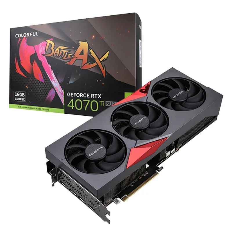 Высококачественная игровая видеокарта GeForce RTX 4070 Ti SUPER 16GB