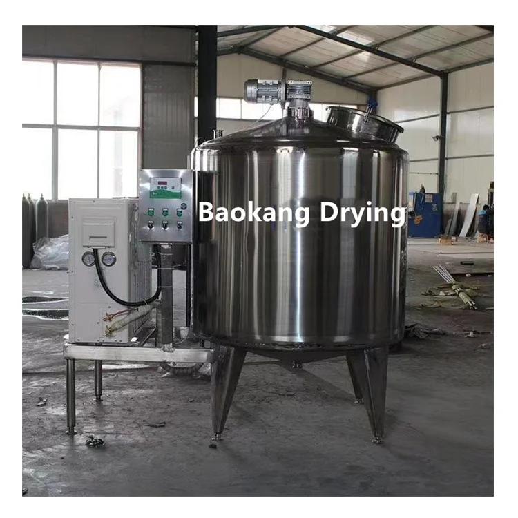 Baokang 200-12000L Industrial Dairy Milk Processing Machinery Stainless Steel Cooling Storage Tank Milk Cooling Equipment