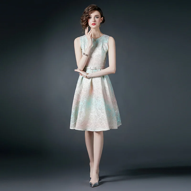 552-75-107 Designer Manufacturers Custom Woman Clothes Wholesale Prom Inspiration Elegant Vintage Lady Oem  Long Dresses