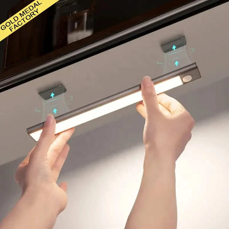 Cabinet Lights Motion Sensor Battery LED Wardrobe Human Body Sensor Corridor Bedside Night Luces De Gabinete Under Cabinet Light