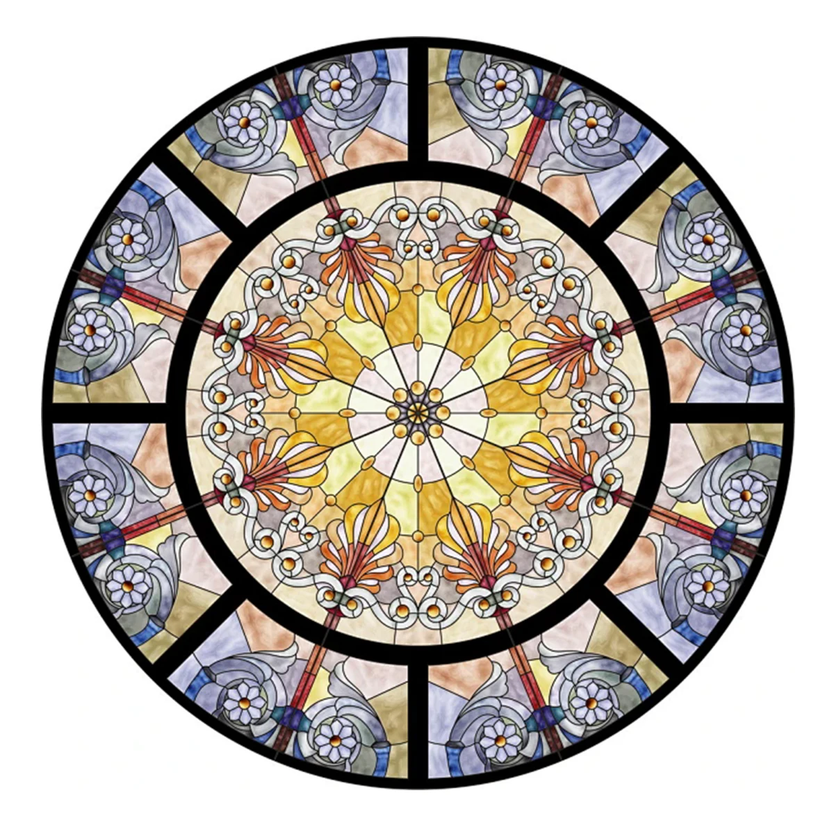 High Quality Stained Glass Prices For Roof Window Skylight Profile Roofing Multicolor Glass For Dome Stain Decor Ceiling Panels