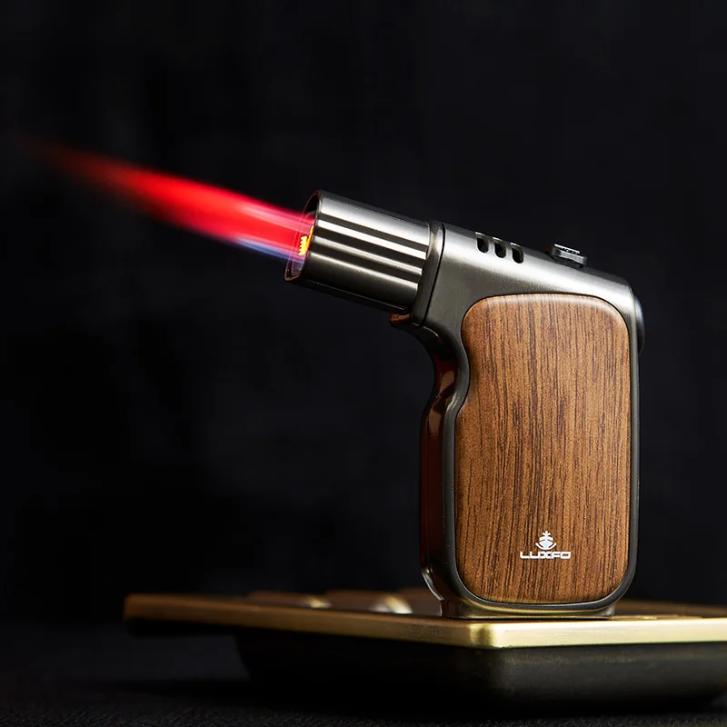 Stylish Windproof Jet BBQ Torch Lighter Gas Refillable for Cigars in Kitchen Culinary Elegant Humidor Product