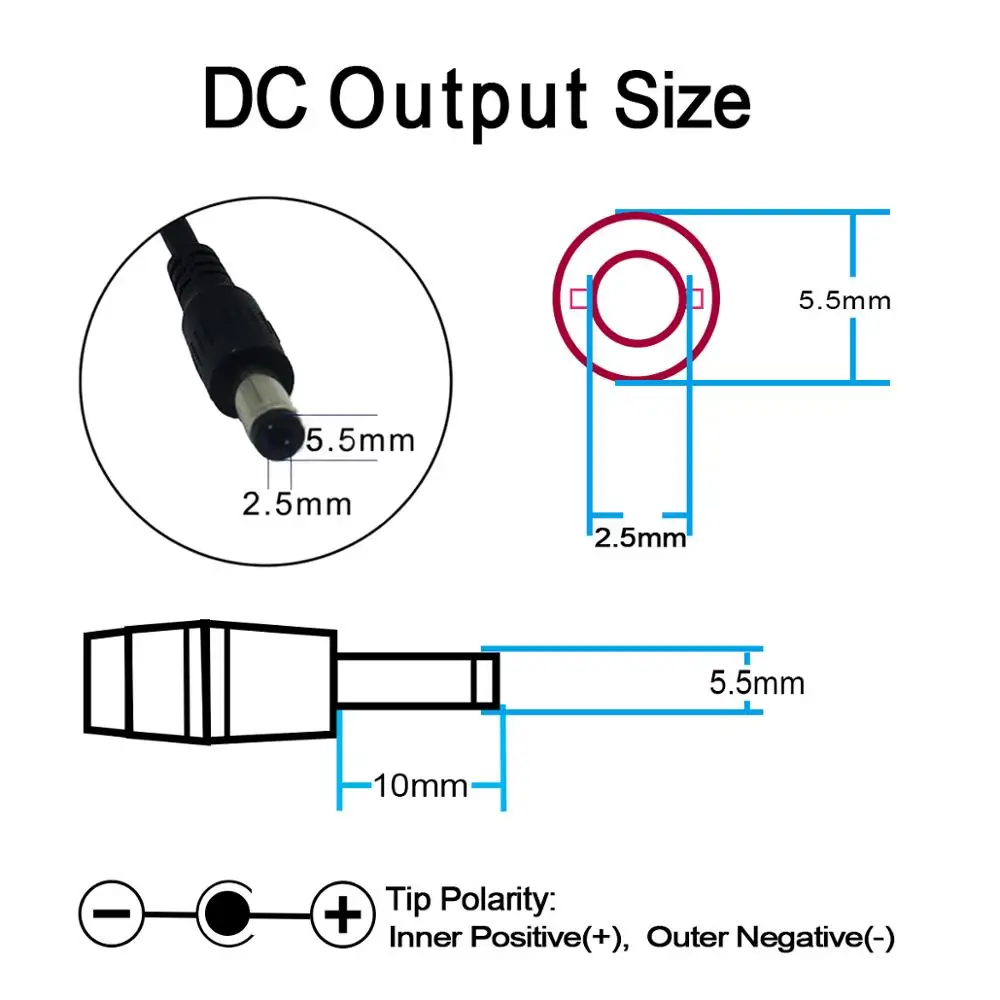 universal ac dc 24v 2.5a desktop power supply charger 60w adapter for Laptop adapter