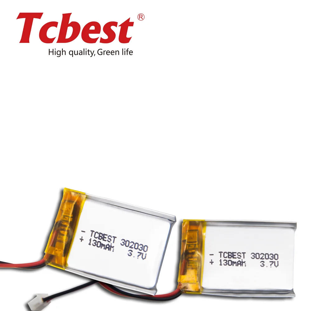 2024 Tcbest OEM 3 7 В TC302030 140 мАч полимерный литиевый высокопроизводительный Аккумулятор для бытовой электроники