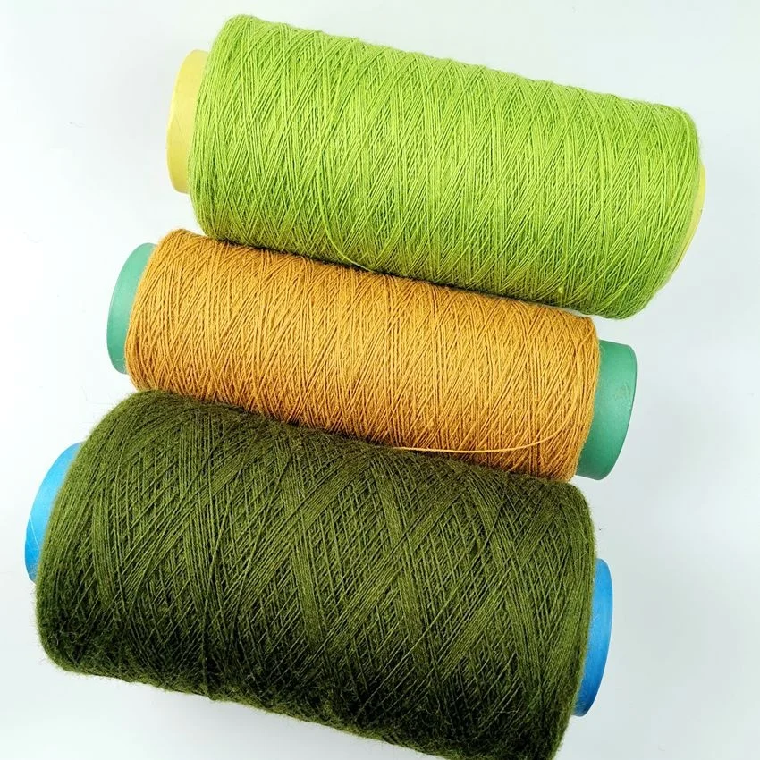 Factory cheap worsted weaving color wool carpet yarn