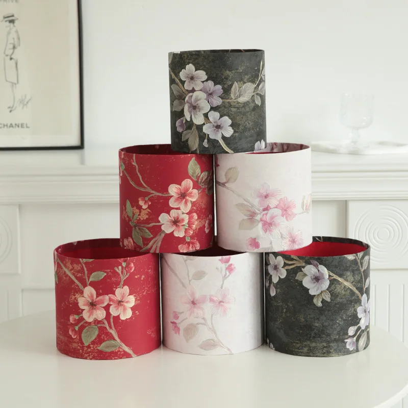 LUCIA Florist Bouquet Packaging Materials Romantic Gift Wrapping Barrel Bouquet Decoration Materials  FB0045