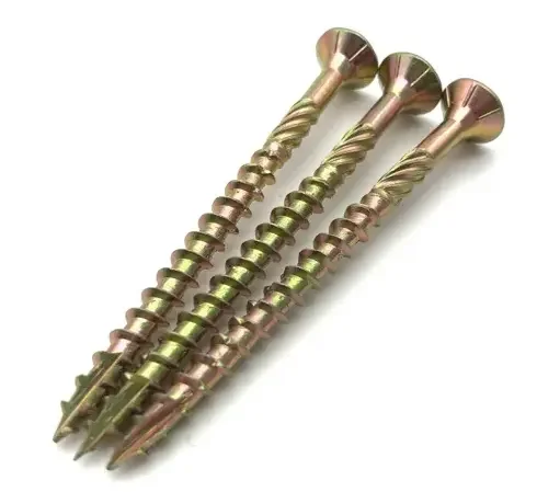 Yellow / white Zinc torx drive Countersunk Head DIN7505 Harden furniture MDF Chipboard wood Screw For Wood