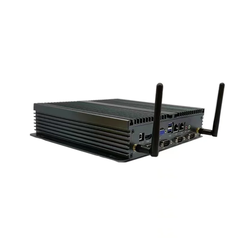 Industrial control embedded PC dual network 6port J1900 fanless low power mini computer