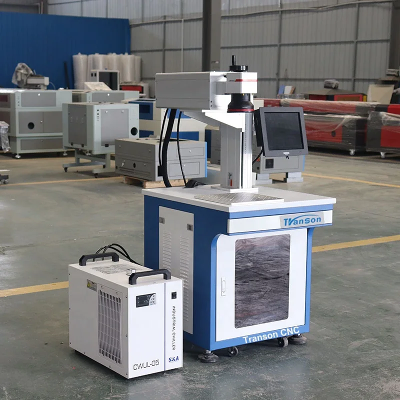 Высокоточная УФ-лазерная маркировочная машина 3 Вт 5 лазерная печать для прозрачных материалов