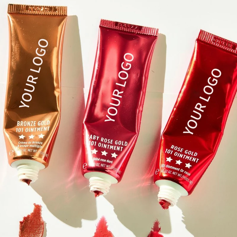 OEM Baby Rose Gold Moisturizing Hydrating Natural Blush rouge a levre Tinted Balm for Lips and Cheeks