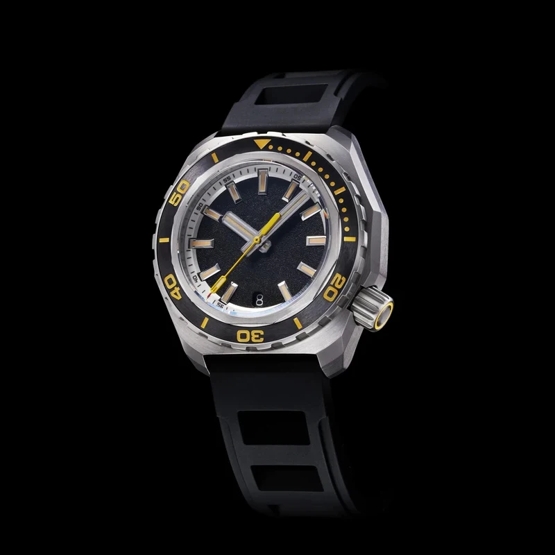 Montre De Luxe Super Time Orologio Custom  Automatic Diver Chronograph Watches 44mm Luxury Men Wrist Mechanical Watches