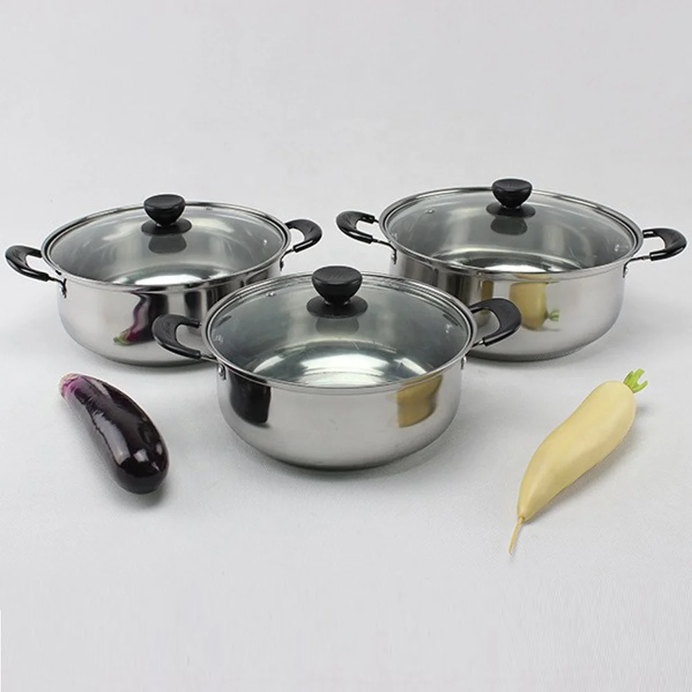 elegant style stainless steel kitchen casserole 16cm for European market