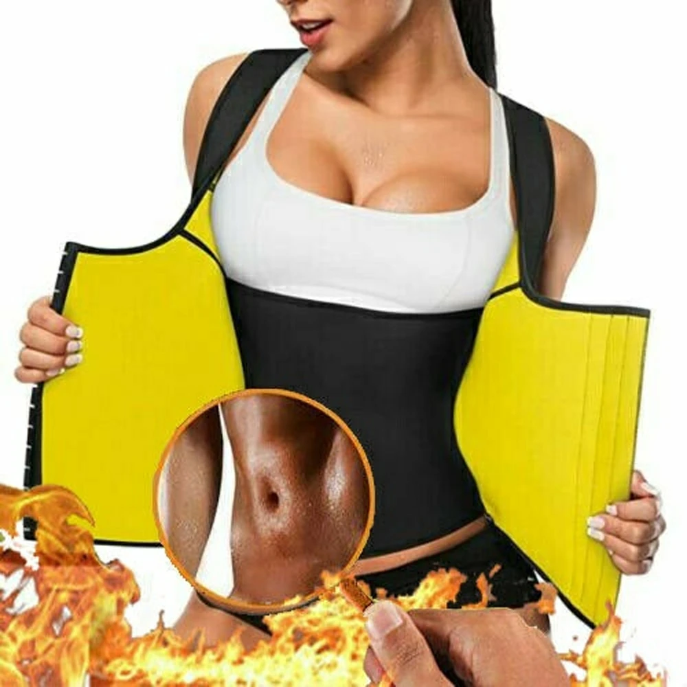 
tummy control shapeware compression neoprene waist training sauna vest for women 