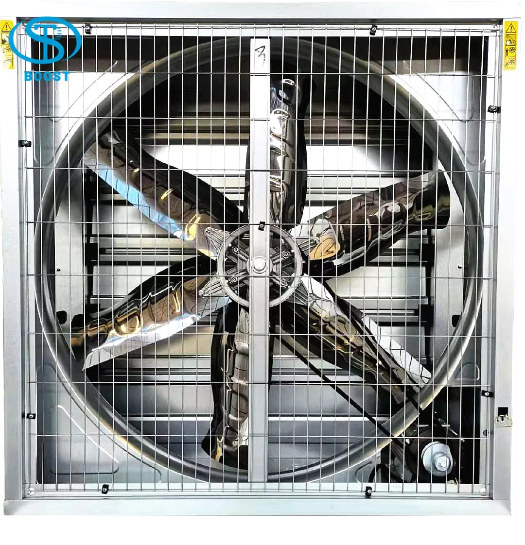 
1380mm Automatic Shutter Swung Drop Hammer Fan For Animal House 