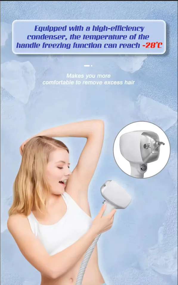 Portable multifunctional 2-in-1 Pico diode carbon skin pigment removal ice titanium 808nm diode hair removal CE beauty machine