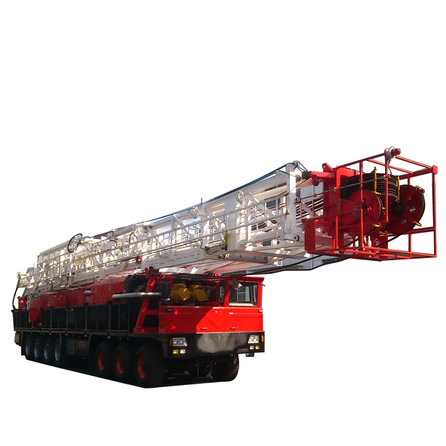 RG  Drilling rig  ZJ40 1000hp  Workover Rig API Standard Oil Field Oil and Gas Well Bore Hole Truck Mounted Mobile