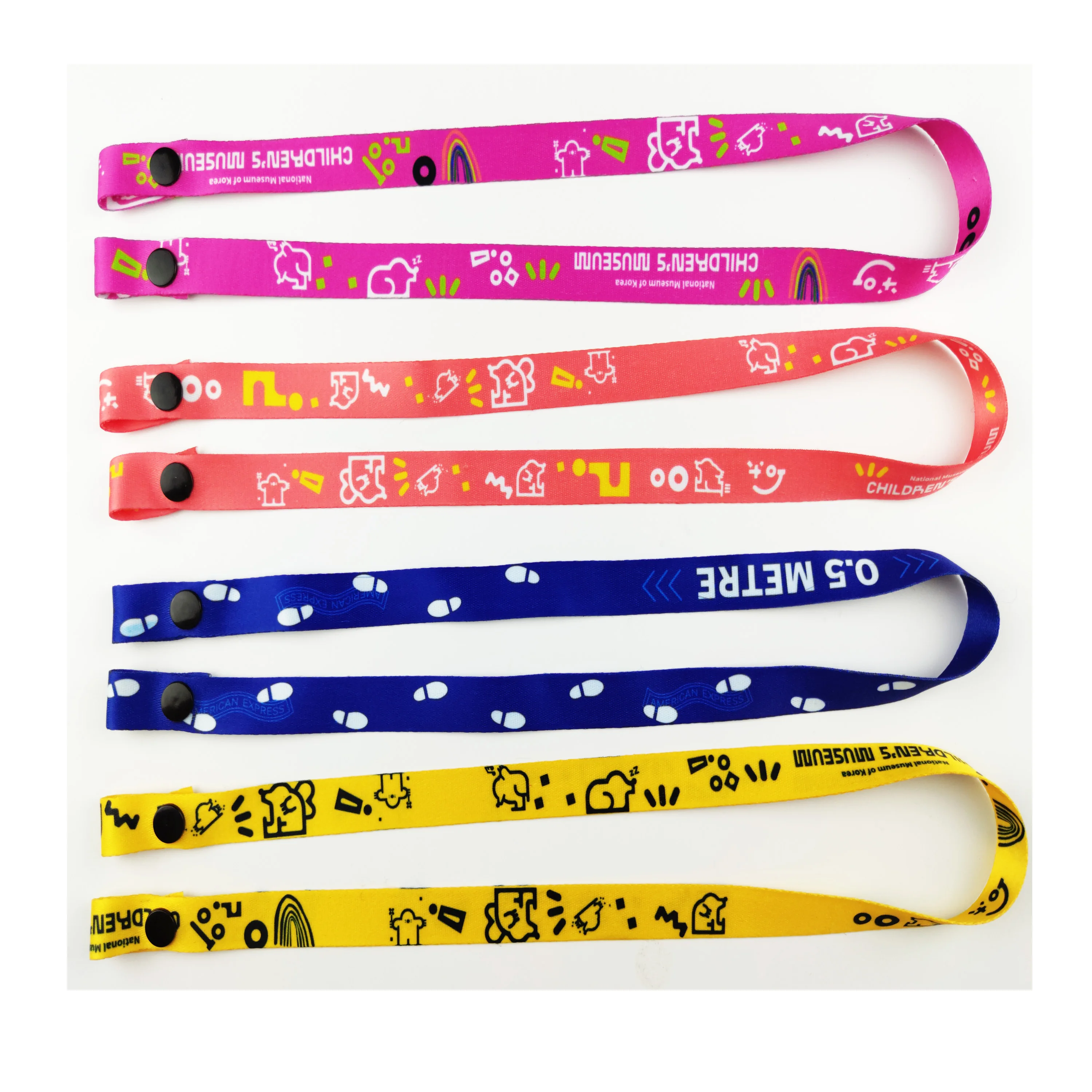 Factory Direct wholesale Various Colors custom design Polyester face masking lanyard